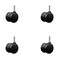 Service Caster 2'' Office Chair Casters Nylon Twin Wheel 7/16'' Grip Ring Stem , 4PK SCC-UHGR02S50-NYS-716176-4 - alternate 1